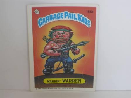156a Warrin WARREN 1986 Topps Garbage Pail Kids Card